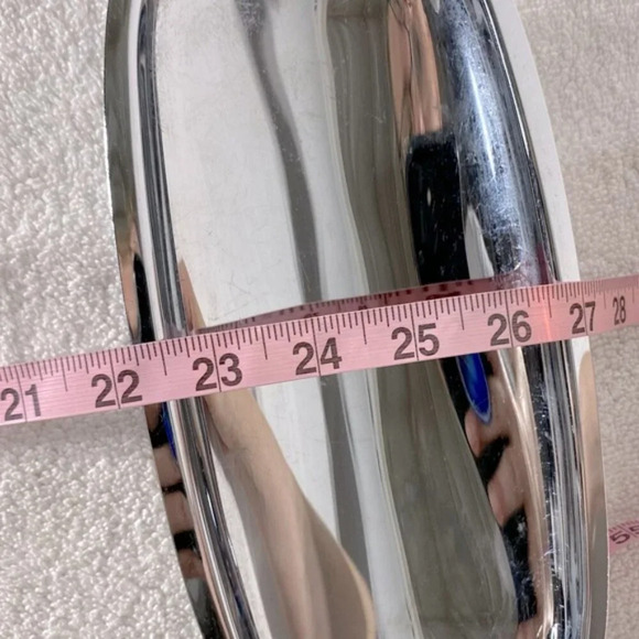 Vintage Glo Hill Gourmates Chrome Serving Tray With Bakelite Handles - Picture 11 of 12